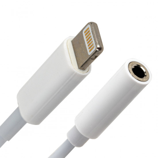 Переходник для наушников Apple Lightning-mini jack 3.5 мм