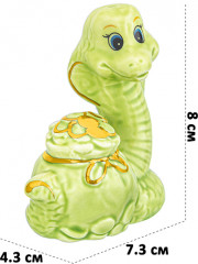 Фигурка декоративная «Змея и мешок с деньгами» - Фото 1