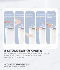 Мусорное ведро с крышкой iTrash Bin - Фото 1
