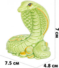 Фигурка декоративная «Змея с монетами» - Фото 1