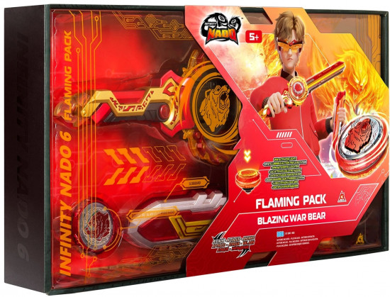 Набор игровой «Волчок Эпик Лончер Flaming Pack Blazing Bear»