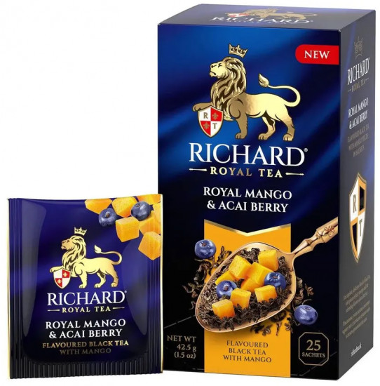 Чай черный с кусочками манго и ароматом ягод асаи «Mango & Acai berry»