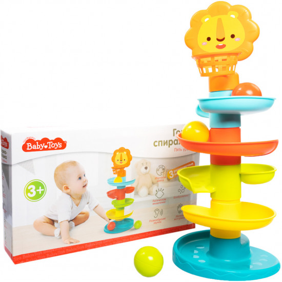 Игрушка для малышей «Горка-спиралька. Пять уровней»