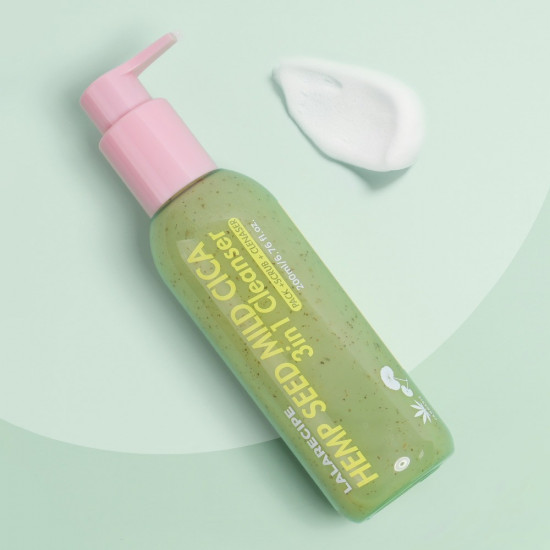 Пузырьковая пенка «Hemp Seed Mild Cica 3 in 1 Cleanser»
