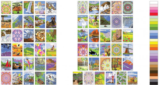 Amazing Colour-By-Numbers Large Print