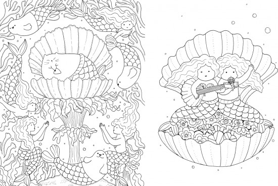 A Million Mermaids: Magical Creatures to Color