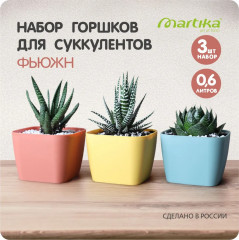Набор горшков для суккулентов «Фьюжн» - Фото 4