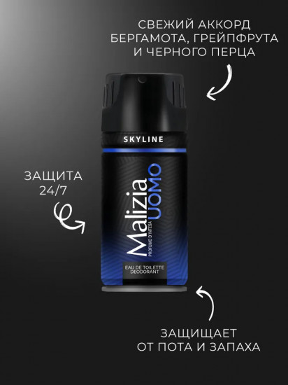 Дезодорант-спрей для тела мужской «Skyline»