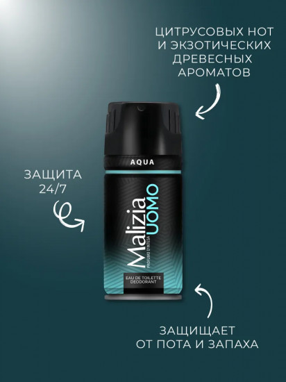 Дезодорант-спрей для тела мужской «Aqua»