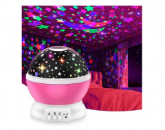 Вращающийся ночник-проектор «Звёздное небо» - Фото 1