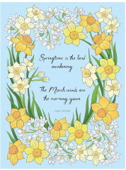 Creative Haven a Year in Flowers Coloring Book - Фото 7