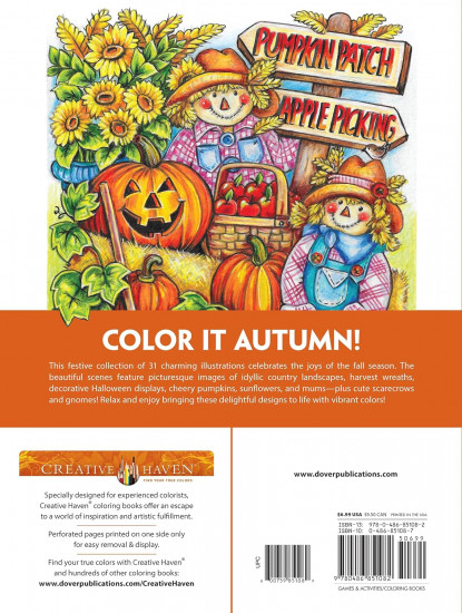 Creative Haven Autumn Harvest Coloring Book