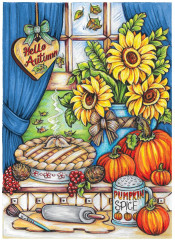 Creative Haven Autumn Harvest Coloring Book - Фото 2