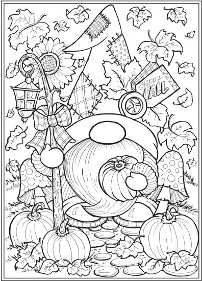Creative Haven Autumn Harvest Coloring Book