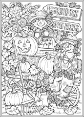 Creative Haven Autumn Harvest Coloring Book - Фото 5