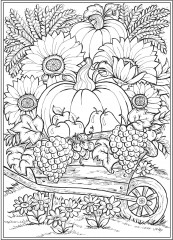 Creative Haven Autumn Harvest Coloring Book - Фото 7