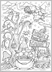 Creative Haven Autumn Harvest Coloring Book - Фото 10