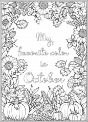 Creative Haven Autumn Harvest Coloring Book - Фото 13