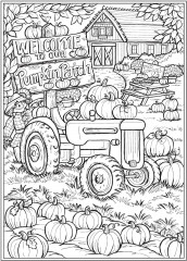 Creative Haven Autumn Harvest Coloring Book - Фото 14