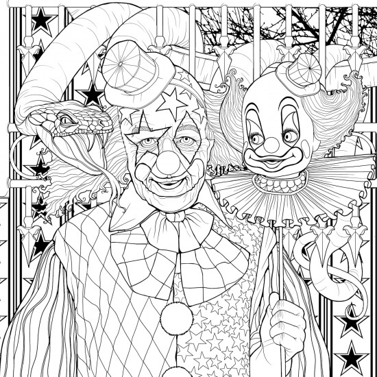 Mythogoria: Nightmare Cabaret: A Dazzling Horror Coloring Book