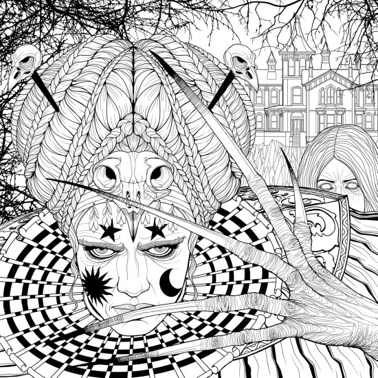 Mythogoria: Nightmare Cabaret: A Dazzling Horror Coloring Book
