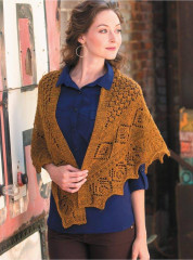 Классические шали. 20 элегантных моделей с ажурами, косами и другими узорами! Спицы - Фото 1