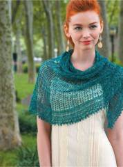 Классические шали. 20 элегантных моделей с ажурами, косами и другими узорами! Спицы - Фото 3