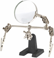 Зажим для пайки «Третья рука» с лупой - Фото 1