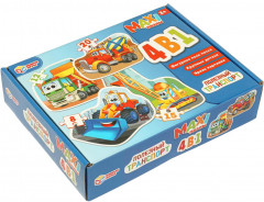 Набор макси-пазлов 4 в 1 «Полезный транспорт» - Фото 4