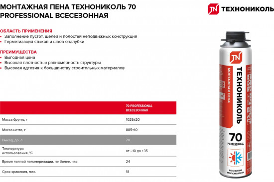 Пена монтажная «Professional»