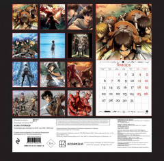 Календарь настенный на 2025 год «Атака титанов» - Фото 1