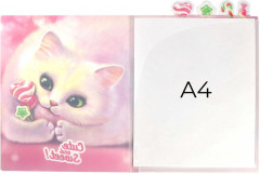 Папка для тетрадей школьных «Кэнди кот» - Фото 2