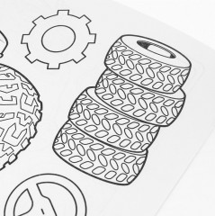 Раскраска горизонтальная «Быстрые машинки» - Фото 4