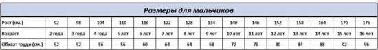 Кальсоны для мальчиков