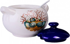 Сахарница с крышкой и ложкой - Фото 1