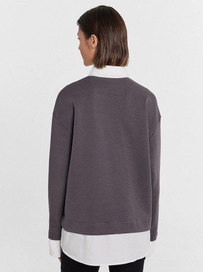 Джемпер c имитацией рубашки женский