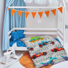 Комплект постельного белья «Гоночные машинки» - Фото 4