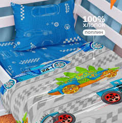 Комплект постельного белья «Гоночные машинки» - Фото 2