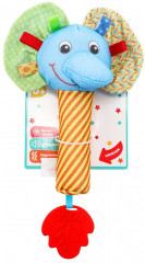 Игрушка-погремушка с пищалкой «Слоник» - Фото 4