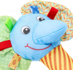 Игрушка-погремушка с пищалкой «Слоник» - Фото 1