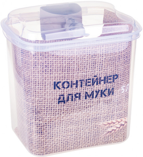 Контейнер с мерной ложкой для муки
