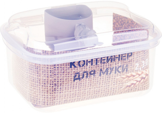 Контейнер с мерной ложкой для муки