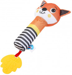 Игрушка-погремушка с пищалкой «Лиса» - Фото 3