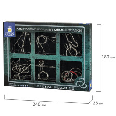 Набор головоломок металлических - Фото 14