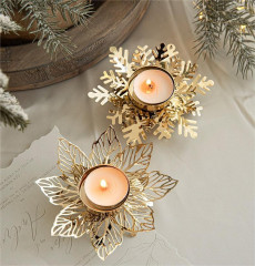 Металлический подсвечник в форме цветка - Фото 2