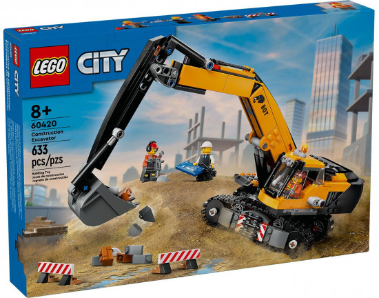 Конструктор LEGO® 60420 Желтый строительный экскаватор