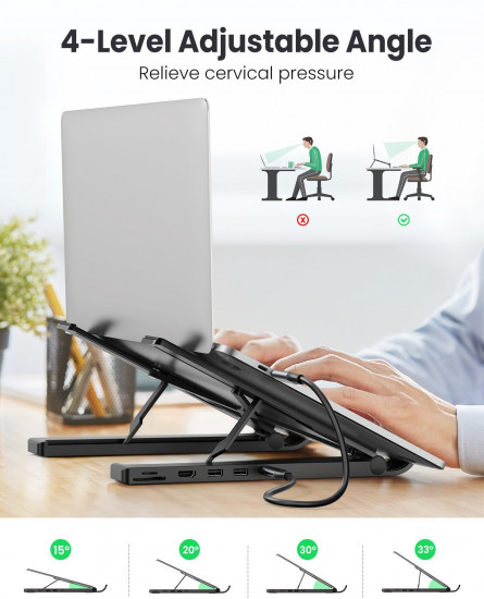 Док-станция-подставка для ноутбука складная «X-Kit Laptop Stand Docking Station»