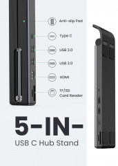 Док-станция-подставка для ноутбука складная «X-Kit Laptop Stand Docking Station» - Фото 2