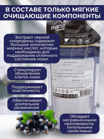 Мыло жидкое для рук «Черная смородина»