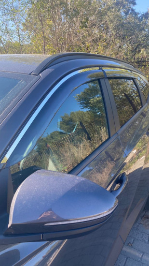 Комплект дефлекторов окон для Hyundai Tucson NX4 (Long)